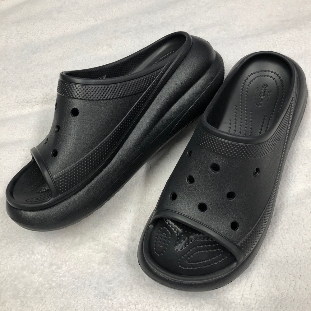CROCS Like New Crush Platform Slide Sandals Unisex sz W10/M8 - Picture 13 of 14